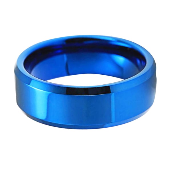 1 st Ring Unisex spegel i rostfritt stål Lättvikts fingerring för bröllop Colorful US 7