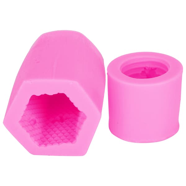 Bikube Lys Sæbeform DIY Silikone Kage Chokoladeform Pink