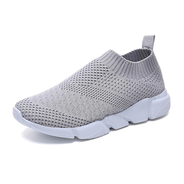 Naisten mesh Hengittävät urheilulenkkarit Litteät kengät Grey 40