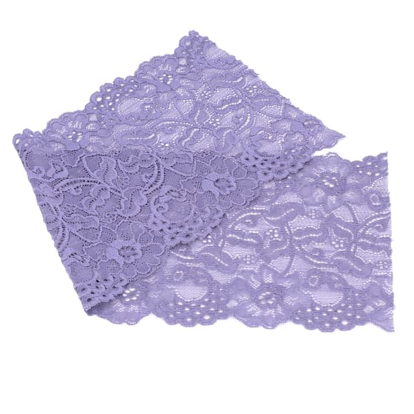 Blondebånd 17 cm bredt 10 meter elastisk trygt enkelt elegant klesplagg tilbehør blått