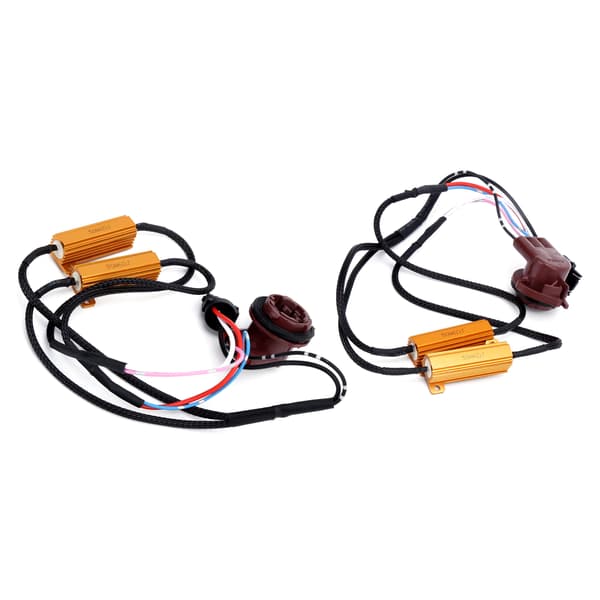 2 stk 3157A LED-dekoder 50W Lastmotstand Flash Feilfri Avlyser Bil Frontlykt Tåkelys