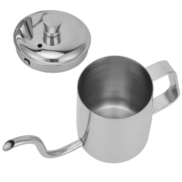 Rustfritt stål sølv 350ML kaffekjele med lang, smal tut