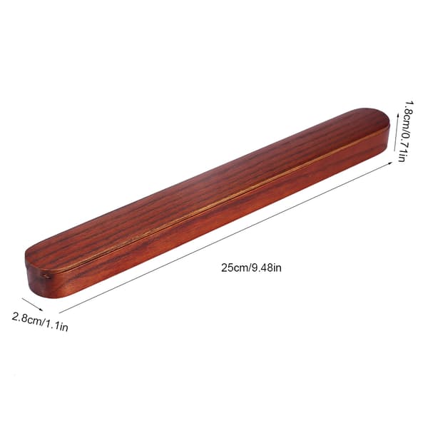 Bærbar Chopsticks-boks i tre, dyp trefarge, servise
