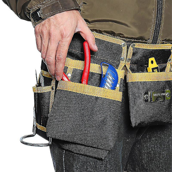 Forklæde Bælte Multi Pocket Carpenter Tool Bæltepose Justerbar