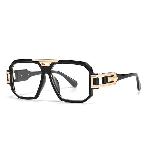 Nye moderne retro solbriller med stor ramme for menn INS-stil