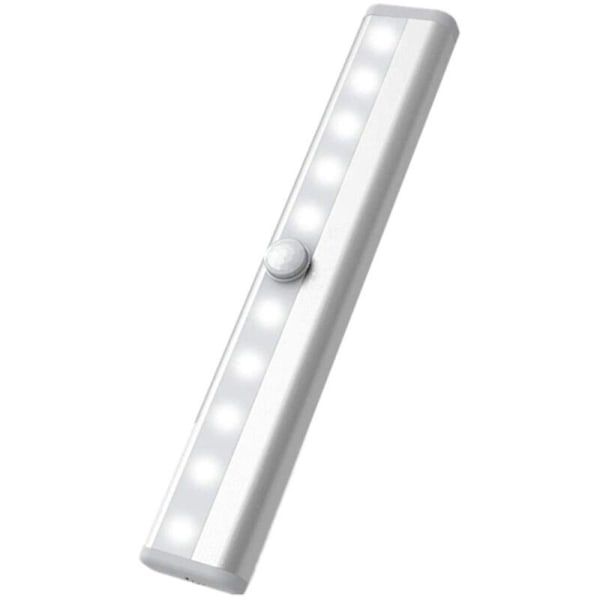 Innendørs batteridrevne lys med bevegelsessensor LED-lys 3-paks trådløse skaplys med 10 LED-strips