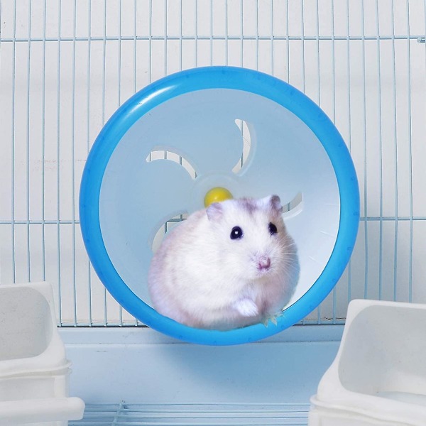 Hamster Wheel Silent Spinner - Harjoituspyörä hamstereille Gerbiileille tai Hiirille Rotan Chinchilla Pyörälelut Pieneläimille