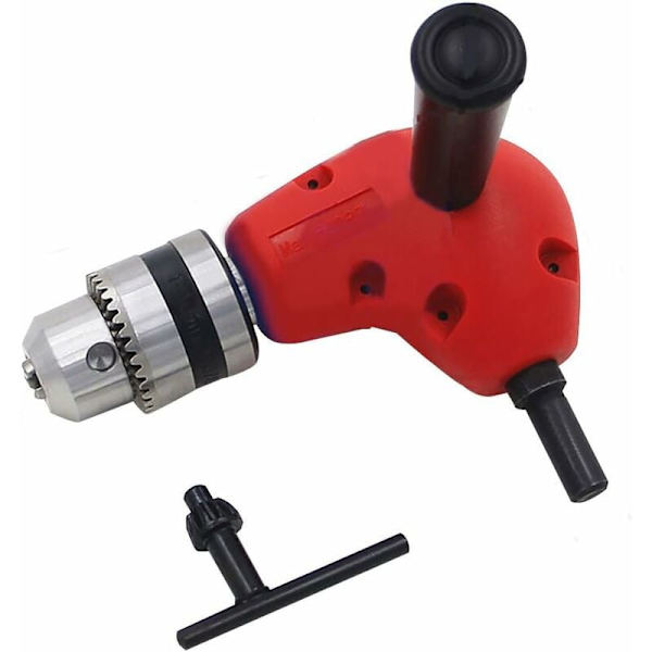 Chuckadapter, metall med 90 graders rätvinkligt runt skaft och 9,5 mm skaft för 1-10 mm runt skaft solid chuck,