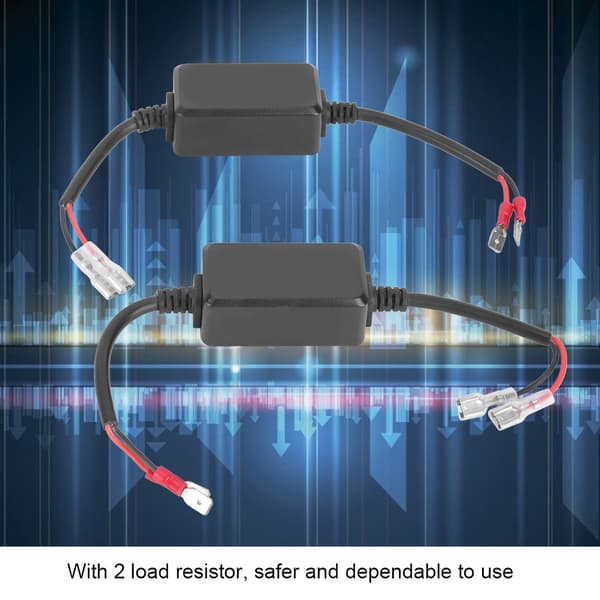 H1 H3 Auto Bil LED-frontlykt Feilfri Dekoder Anti-flimmer Motstand Canceller