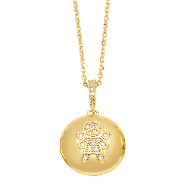 Halsband present till mamma Zircon Heart Stud Modesmycken Ac8241 Girl