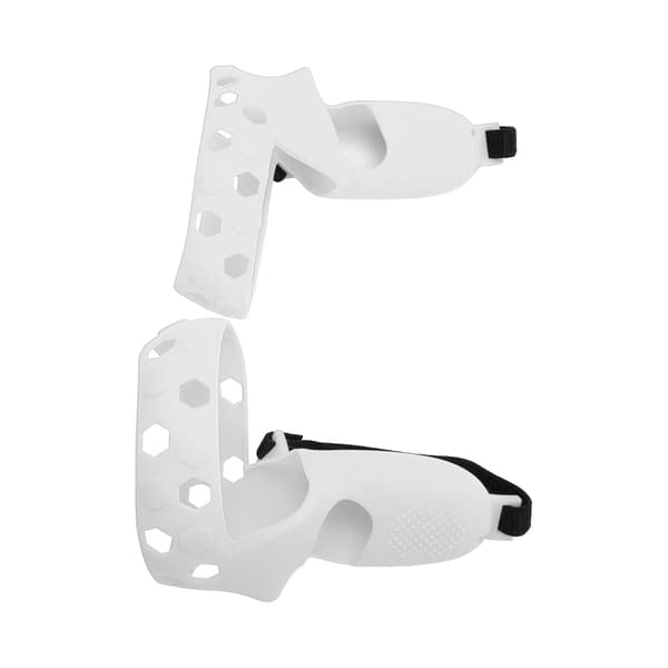 Silikon VR Controller Greppskydd Skyddande Hylsa Anti-Kast Handledsrem för Quest 2 Grå Vit