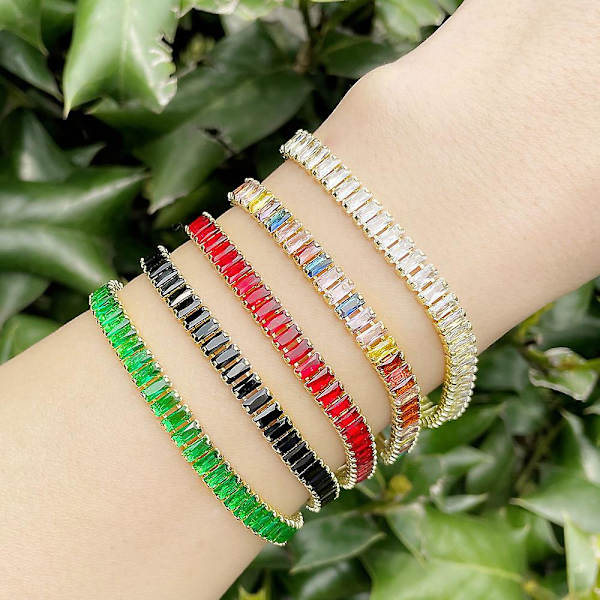Armband Vintage Zircon Metallic Element Modesmycken Ac10038 Black