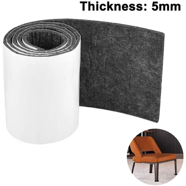 100*10*0,5 cm Grå filttejp Baksida Självhäftande filttejp Självhäftande tejp Skyddande filttejp