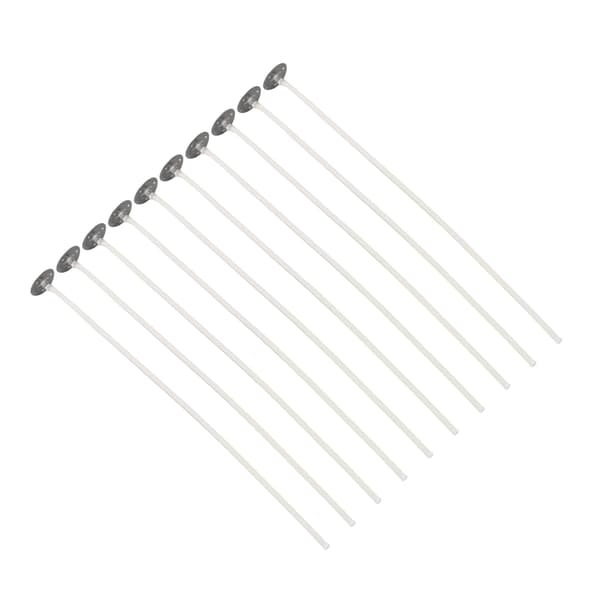 100 stk. 15 cm røykfrie, forhåndsvoksede bomullsveker for DIY-duftlys