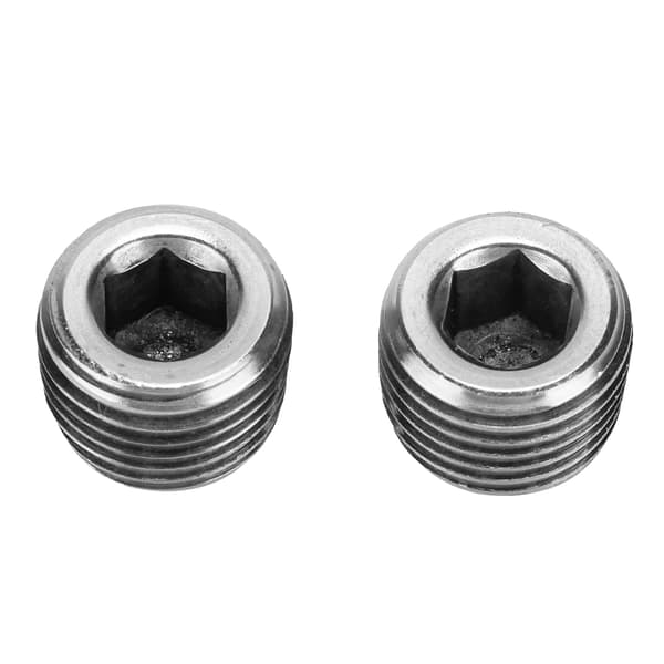 2 STK 1/4in NPT Han Gevind Rørprop Rustfrit Stål Indvendig Sekskant Fitting Universal