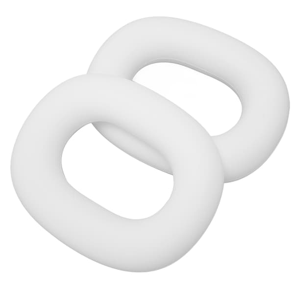 Erstatningsøreputer for headset, silikon, svettebestandige øreputer for IOS Earbuds Max, hvit