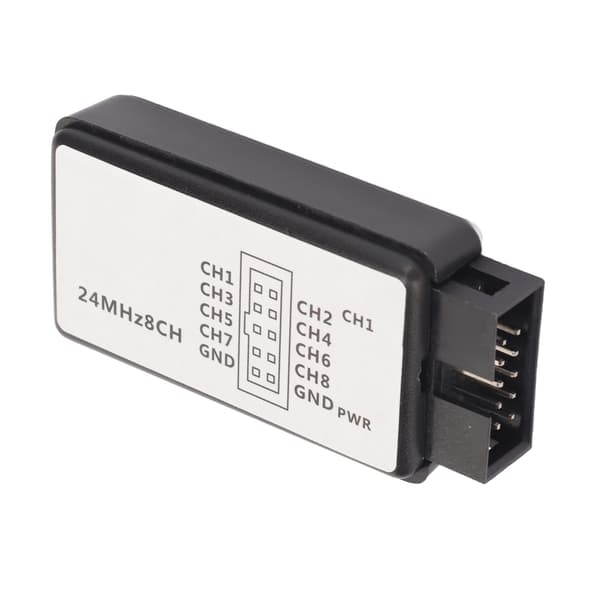8-kanals USB-logikanalysator 24MHz 5V med bufferunderstøttelse