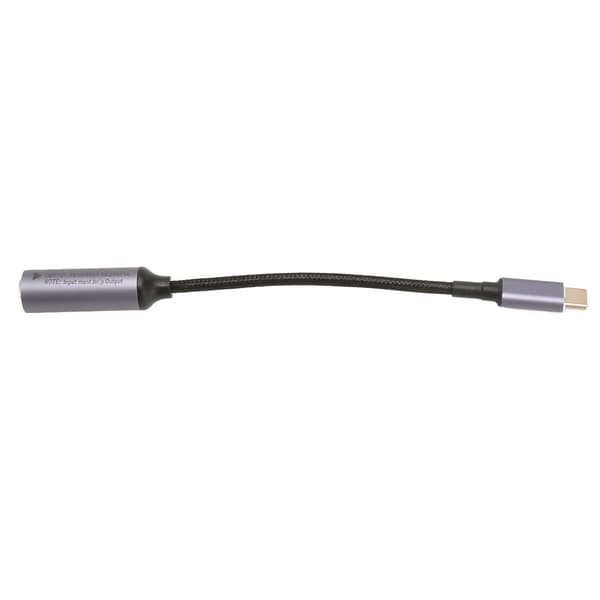 DC til Type C Kabel 5.5x2.5mm 100W 17.3cm Nylon Hun Input Tablet Telefon PC