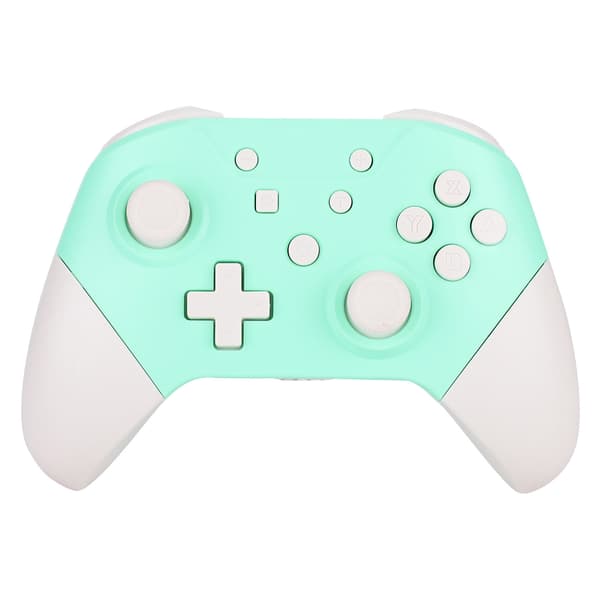 Trådlös Bluetooth-spelkontroll med NFC 3D-joysticks för Nintendo Switch Pro Grön Vit