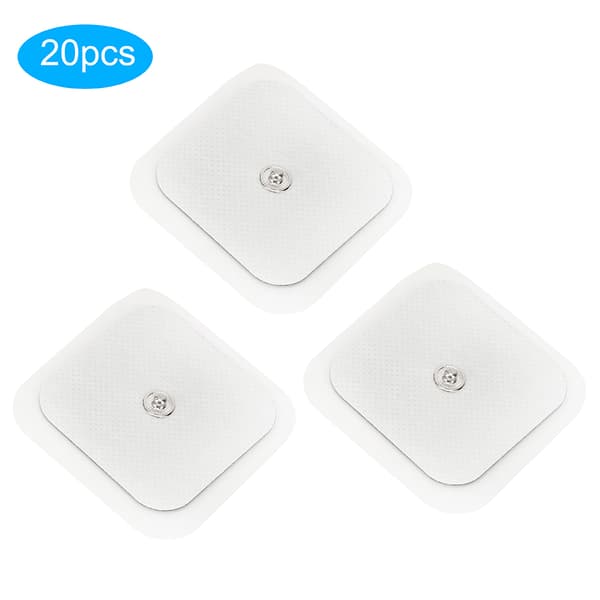 20 stk. 5x5cm Fysioterapi Elektrodeplate Massasje Elektrodeplaster Celleplater