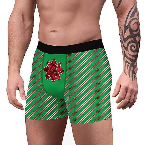 Christmas Men Novelty Boxers Underkläder Kalsonger B XL