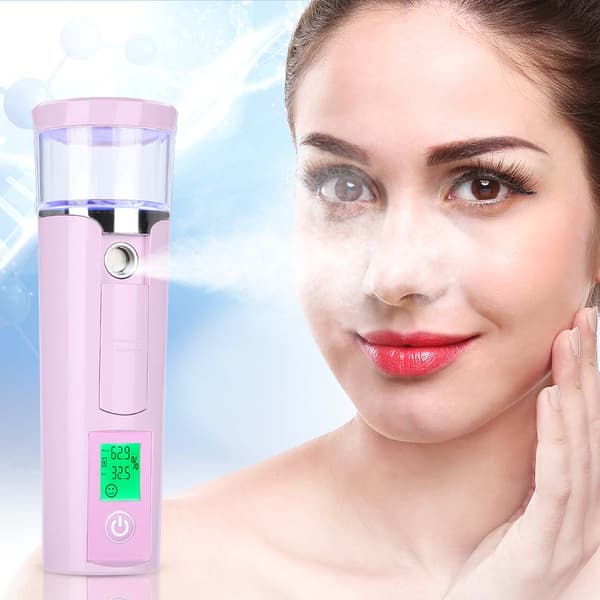 Cool Mist Face Nano Atomizer Handy Moisturizing Spray Skin Beauty 40ml Rosa