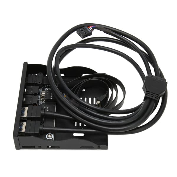 USB 3.2 Hub 10Gbps Frontpanel Plug and Play Jernkabinett Diskettstasjonsleser Kompatibel med Windows og Linux