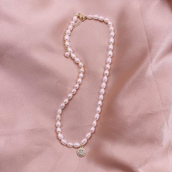 Halsband Vintage Irregular Baroque Pearl Girls&#39; Modesmycken Ac3314 necklace A727