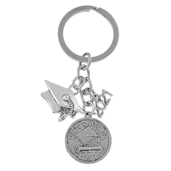 1 stk eksamen tema nøkkelring gave bachelor formet nøkkel anheng Present 2.2CM