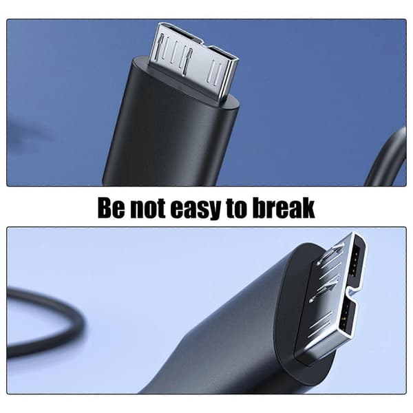 USB C till B 3.0-kabel Snabb datasynkroniseringskabel för bärbara datorer hårddisk USB typ C B-kabel 1m