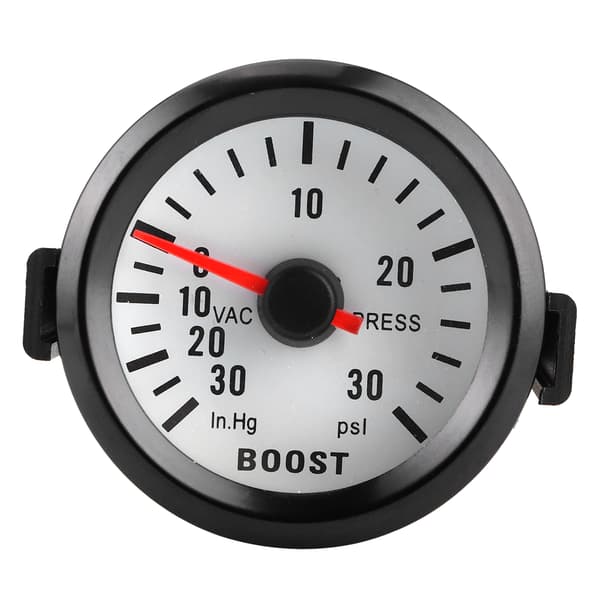 Universal Boost Pointer Måler Vakuumtryksmåler 0-30PSI 12V Blå LED Skive 52mm Dia til Biler Motorer