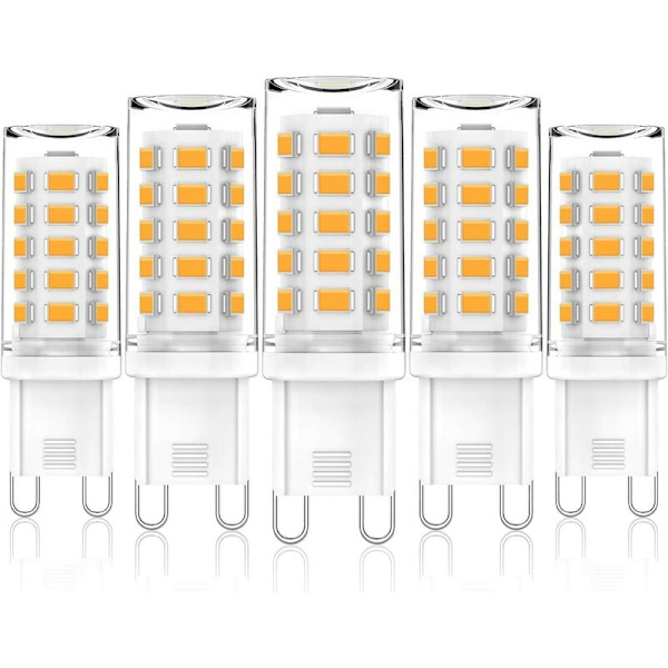 G9-33 perler-3W varmt hvidt lys (3000K) 5stkG9 lampe perler varm hvid pære 220v majs pære, til stue, soveværelse