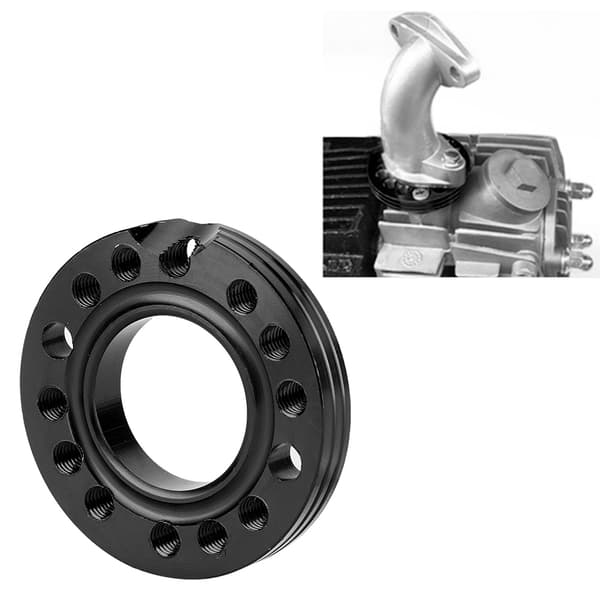 28 mm CNC Karburator Regulator Indløbsmanifold Runner Plade til Pit Dirt Bike Sort