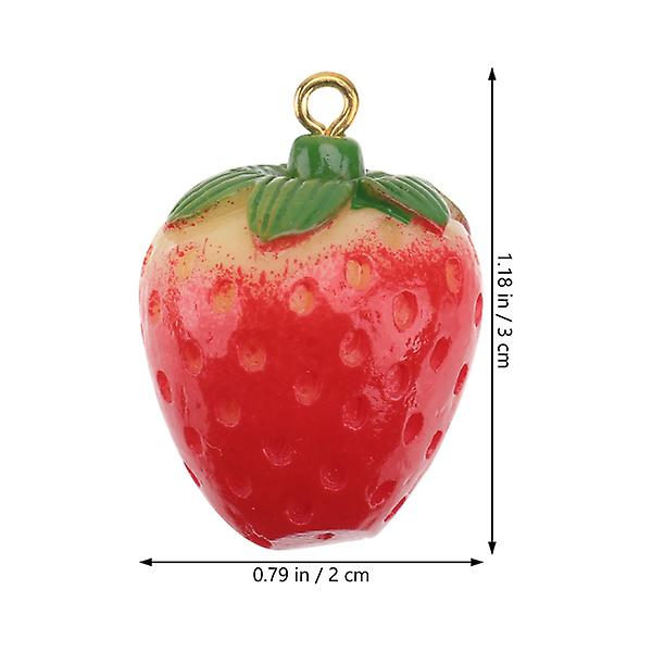 10 st Miniatyr fruktdekorationer Dinglar fruktberlocker