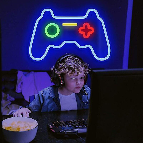 Spel Neon Gaming Neon Lights Neon Lights Led Neon Lights Väggdekor Neonskyltar Sovrum Barn Lekplats Neon Party Rum Inredning Cisea