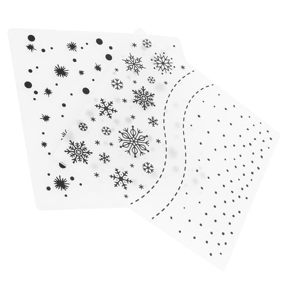 2 stk. Plastpregefolder DIY Kortlaging Papirkunst Scrapbooking Preget mal