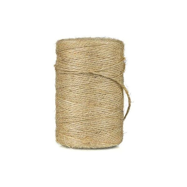 Jute * diameter 2 mm 200 meter hamptau dekorasjon retro DIY-etikett multifunksjonelt tau,