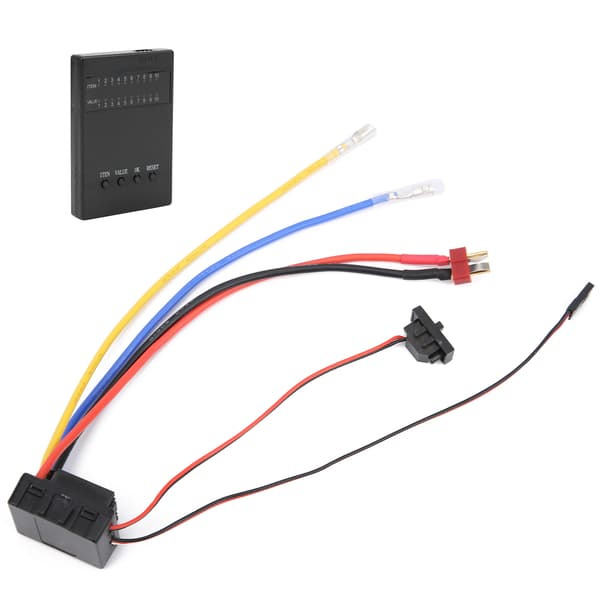 Borstad 80A Elektronisk Hastighetsregulator med Programkort för 1/8 1/10 RC Bil