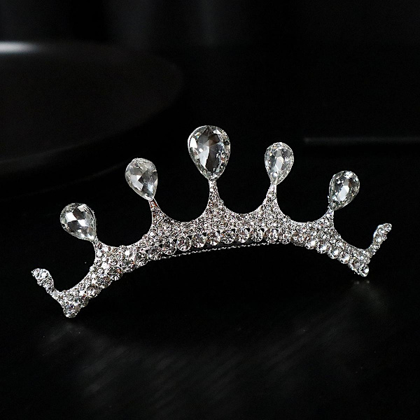 Rhinestone Crown Hårkam med elegant design Lätt Slitstark Långvarig Bekväm att bära
