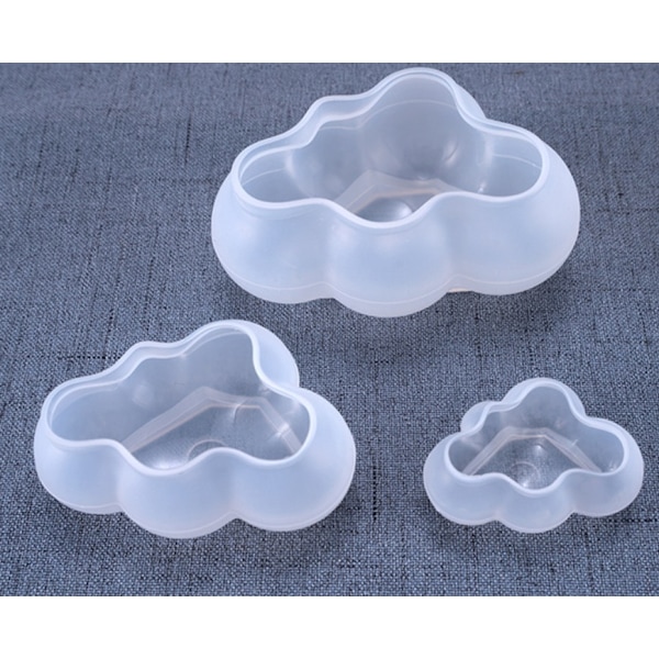 Sød sky epoxy form DIY form stor, mellem og lille sky spejl silikone form (medium spejl sky form to),