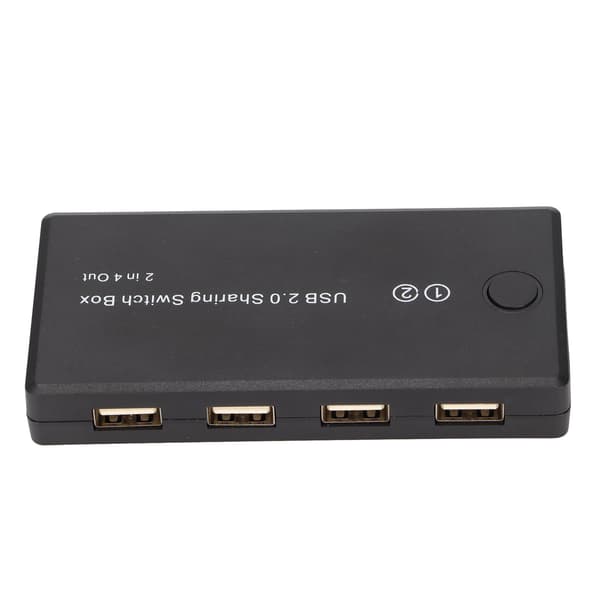 USB 2.0 Switch Selector 2 Ingång 4 Utgång Hög Kompatibilitet Dator Perifer Växeladapter