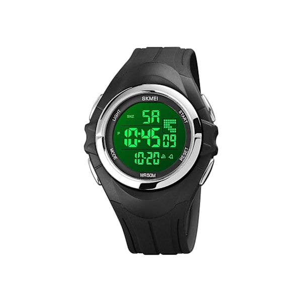 Herre Japan Digital Movement Militær Vandtæt Led Light Armbåndsur 0971siwt