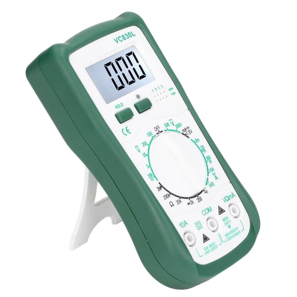 VC830L Digitalt Multimeter LCD-Display Spændingsstrøm Modstandstester