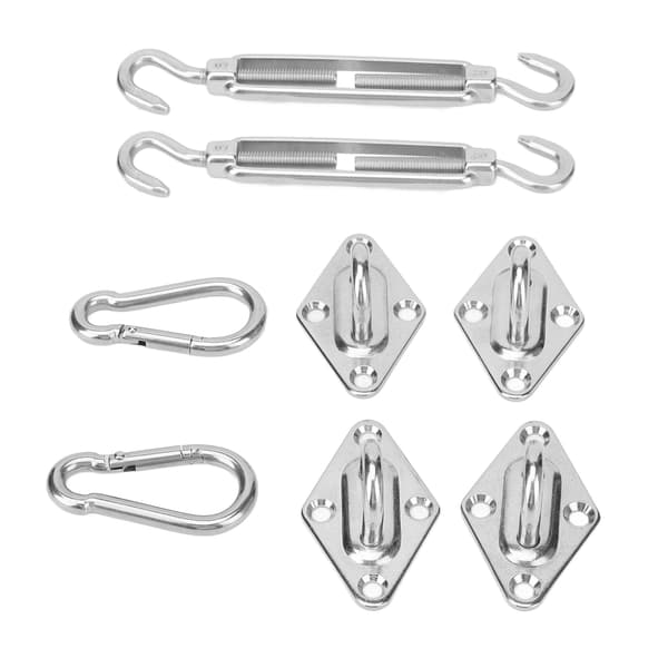 Solsejl Hardware Kit Rustfrit Stål Baldakin Installation Robust Struktur