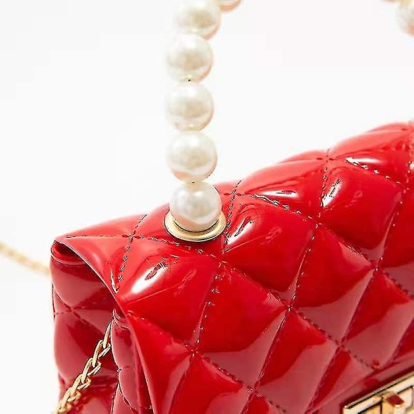 Pearl jelly bag mini tote pink