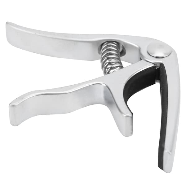 CP 08 Zinklegering Silikon Lättvikt Gitarr Ukulele Capo Matt Silver Musikinstrument Tillbehör
