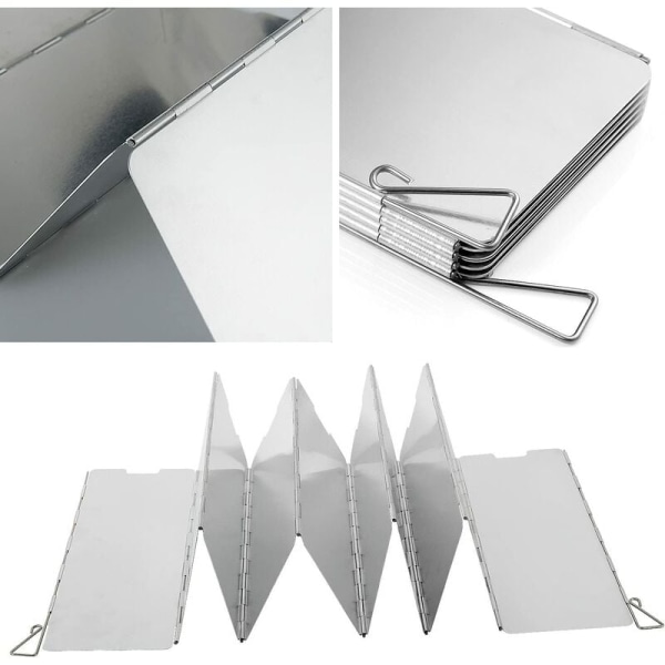 Udendørs camping folde forrude i aluminiumslegering med lås til camping og vandreture