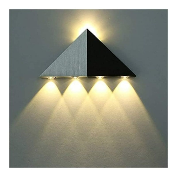 Varmvitt ljus 5wled triangulär vägglampa 5w kreativ aluminiumlampa hall korridor, för inomhus och utomhus