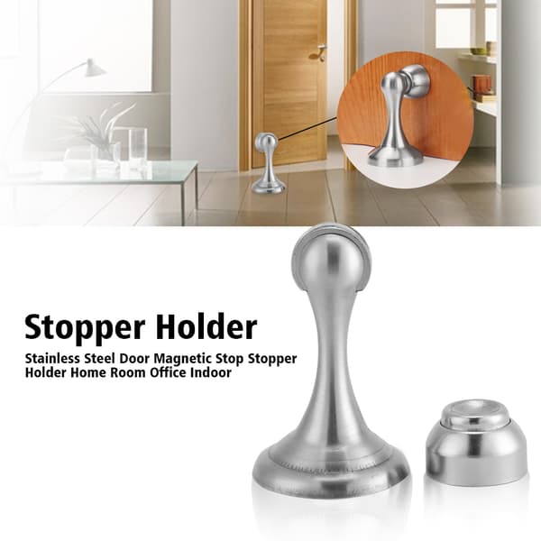 Magnetisk dørstopperholder i rustfrit stål til hjem og kontor