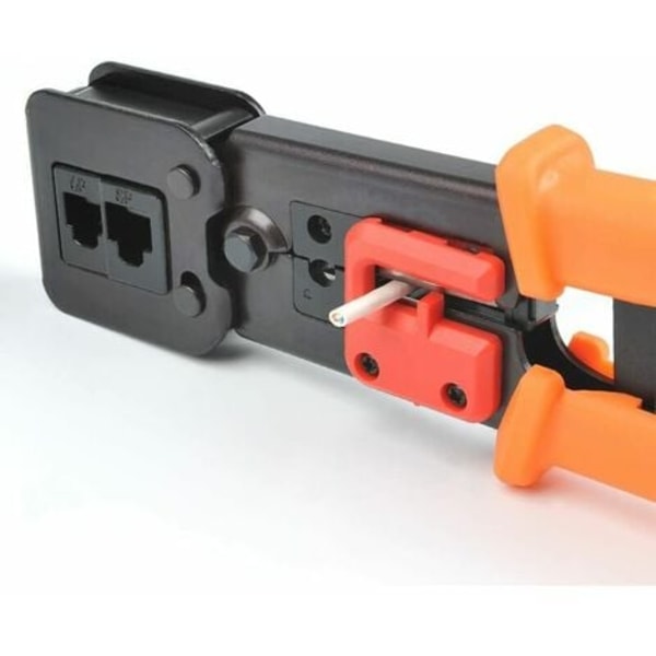 RJ45 Crimptang Crimping Tool til RJ11/RJ12 netværks- og telefonkabler - 3-i-1 Modular Telecom Crimping Tool Net